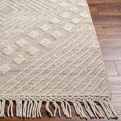 Dama Wool Rug with Tassels - Clearance - Ornate Home