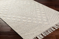 Dama Wool Rug with Tassels - Clearance - Ornate Home