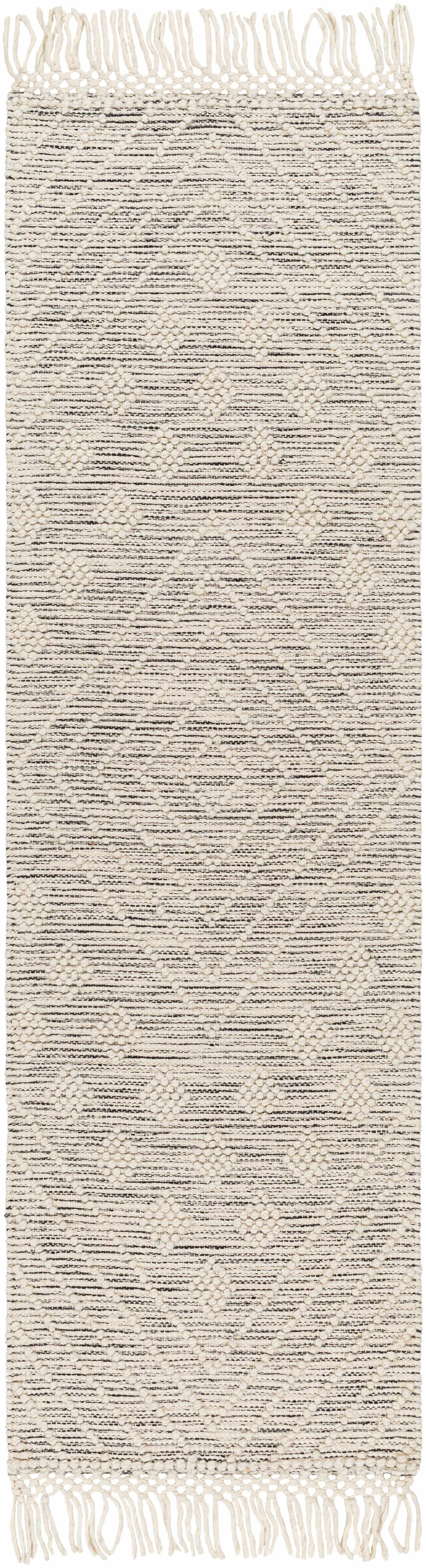 Dama Wool Rug with Tassels - Clearance - Ornate Home