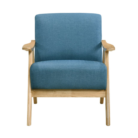 Damala Blue Accent Chair (Natural) - Ornate Home
