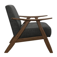 Damala Dark Gray Accent Chair - Ornate Home