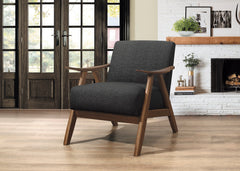 Damala Dark Gray Accent Chair - Ornate Home
