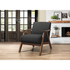 Damala Dark Gray Accent Chair - Ornate Home