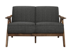 Damala Dark Gray Loveseat - Ornate Home