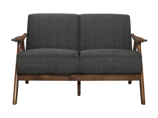 Damala Dark Gray Loveseat - Ornate Home