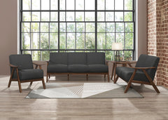 Damala Dark Gray Loveseat - Ornate Home