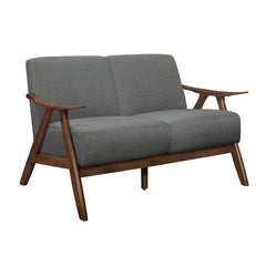 Damala Gray Loveseat - Ornate Home