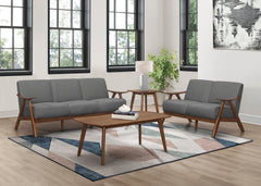 Damala Gray Loveseat - Ornate Home