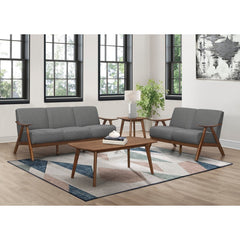 Damala Gray Loveseat - Ornate Home