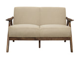 Damala Light Brown Loveseat - Ornate Home