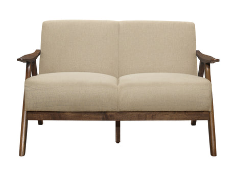 Damala Light Brown Loveseat - Ornate Home