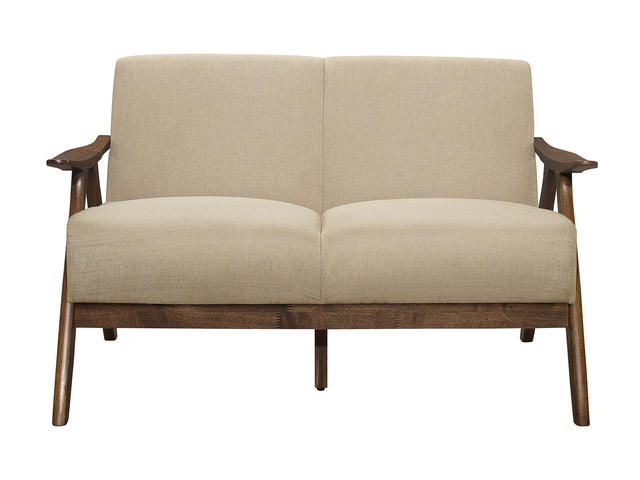 Damala Light Brown Loveseat - Ornate Home