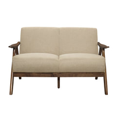 Damala Light Brown Loveseat - Ornate Home