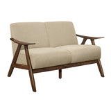 Damala Light Brown Loveseat - Ornate Home