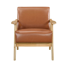 Damala Matt Brown Accent Chair (Natural) - Ornate Home