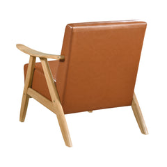Damala Matt Brown Accent Chair (Natural) - Ornate Home