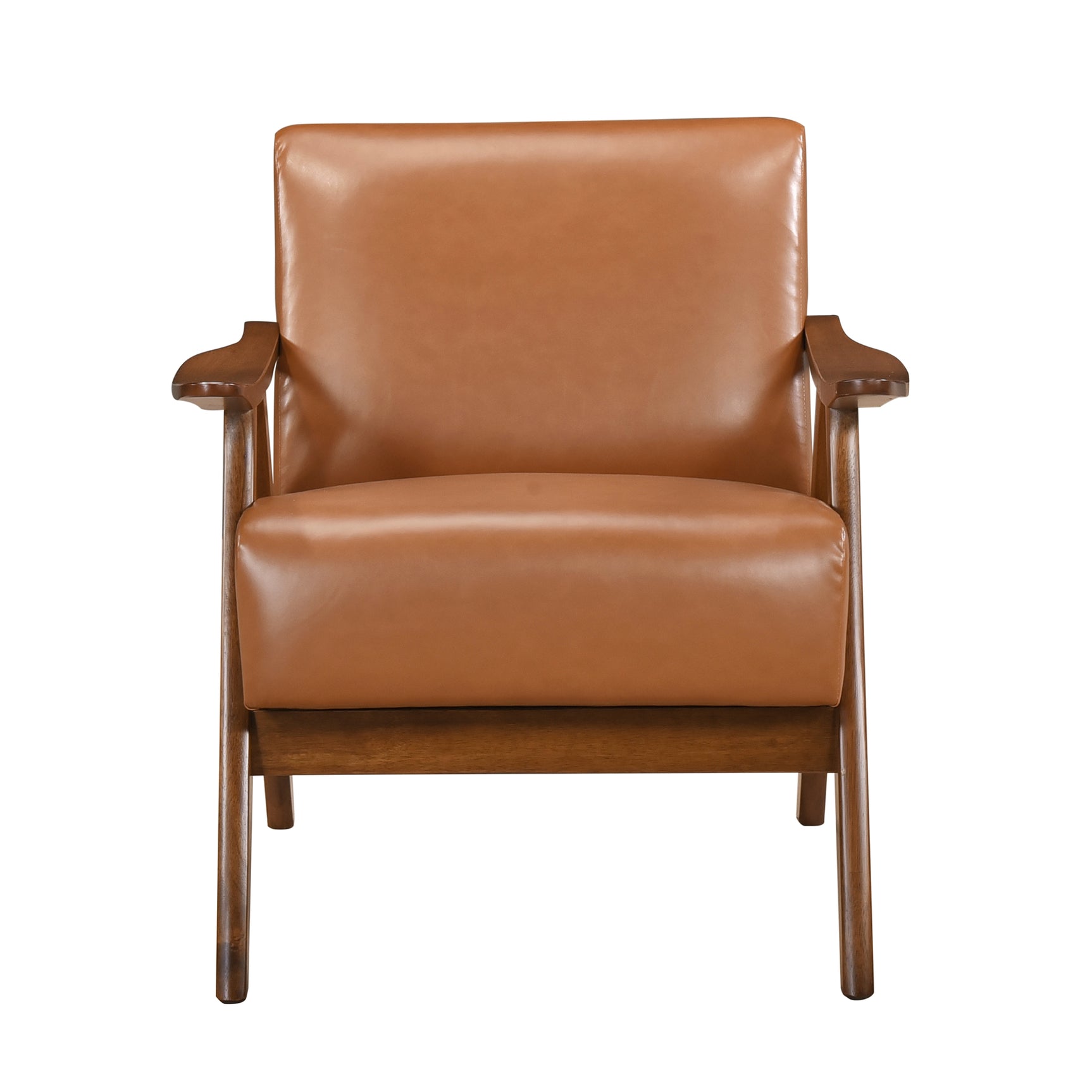 Damala Matt Brown Accent Chair (Walnut) - Ornate Home