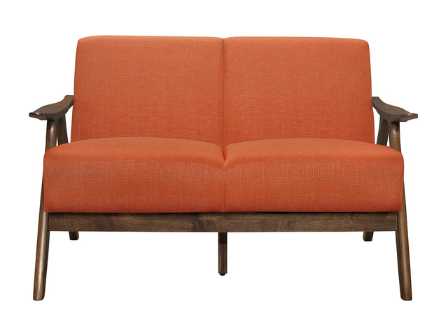 Damala Orange Loveseat - Ornate Home