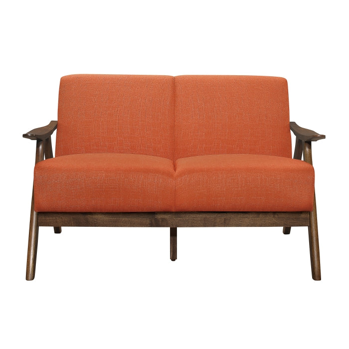 Damala Orange Loveseat - Ornate Home