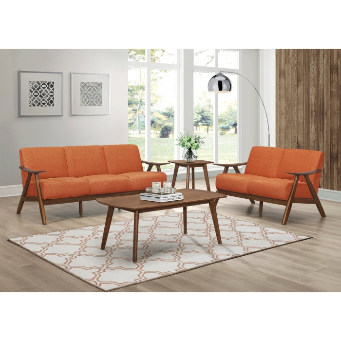 Damala Orange Loveseat - Ornate Home