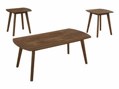 Damala Walnut 3-Piece Pack Occasional Set - Ornate Home