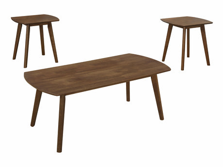 Damala Walnut 3-Piece Pack Occasional Set - Ornate Home