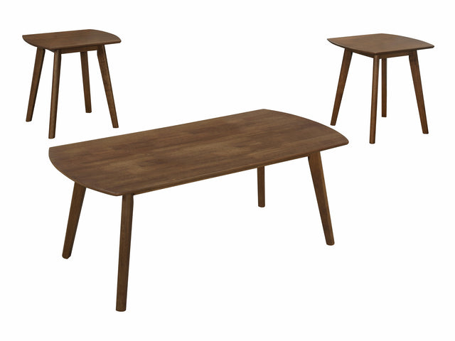 Damala Walnut 3-Piece Pack Occasional Set - Ornate Home