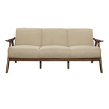 Damala Walnut / Brown Sofa & Loveseat - Ornate Home