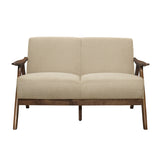 Damala Walnut / Brown Sofa & Loveseat - Ornate Home