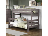 Damaris Gray Twin/Full Bunk Bed - Ornate Home