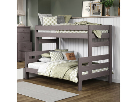Damaris Gray Twin/Full Bunk Bed - Ornate Home