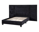 Damazy Black Eastern King Bed - Ornate Home