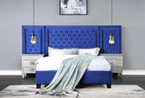 Damazy Blue Queen Bed - Ornate Home