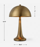 Dame Brass Table Lamp - Ornate Home