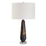 Dames Black/Brown Dark Marble Table Lamp - Ornate Home