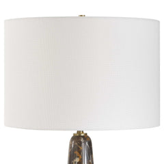 Dames Black/Brown Dark Marble Table Lamp - Ornate Home