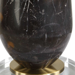 Dames Black/Brown Dark Marble Table Lamp - Ornate Home