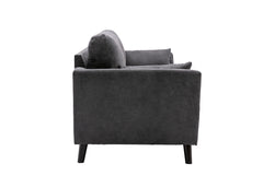 Damian Gray 77"W Woven Fabric Sofa - Ornate Home