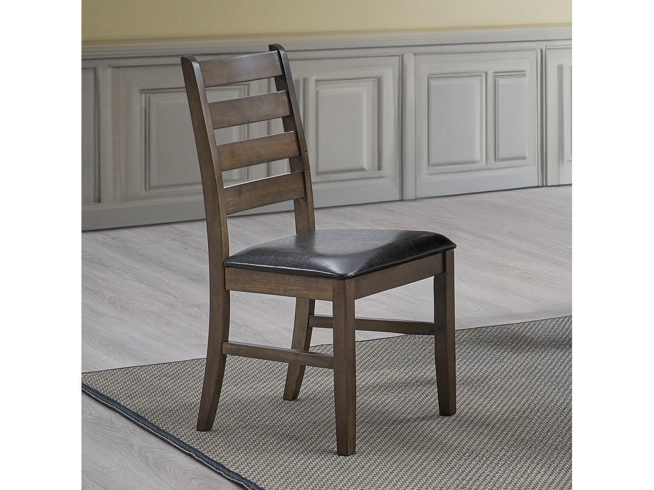 Damica Brown/Walnut Side Chair (Set of 2) - Ornate Home