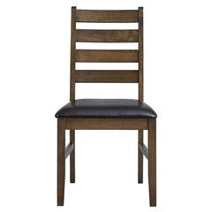 Damica Brown/Walnut Side Chair (Set of 2) - Ornate Home
