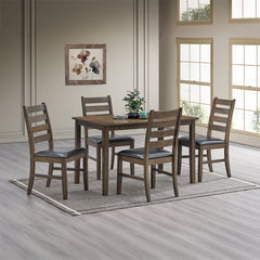 Damica Brown/Walnut Side Chair (Set of 2) - Ornate Home