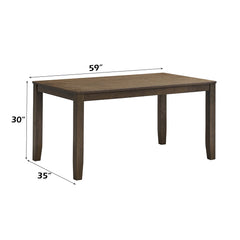 Damica Walnut Dining Table - Ornate Home