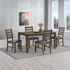 Damica Walnut Dining Table - Ornate Home