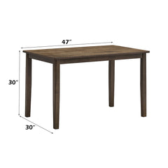 Damica Walnut Dining Table - Ornate Home