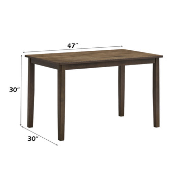 Damica Walnut Dining Table - Ornate Home