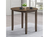 Damica Walnut Round Dining Table - Ornate Home