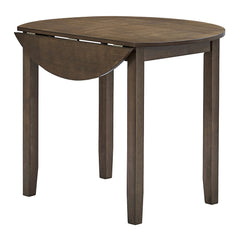 Damica Walnut Round Dining Table - Ornate Home