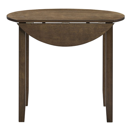 Damica Walnut Round Dining Table - Ornate Home