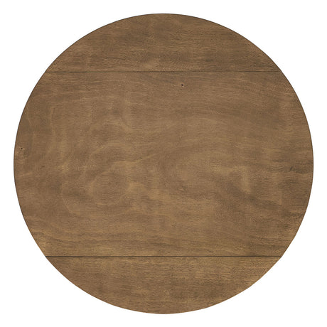 Damica Walnut Round Dining Table - Ornate Home
