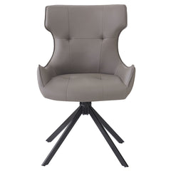 Damita Camel/Black Swivel Side Chair (Set of 2) - Ornate Home
